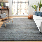 SAFAVIEH Natural Fiber Collection Area Rug - 10' x 14', Grey, Handmade Jute, Braided Woven Design, Ideal for Living Room, Bedroom (NF212G)
