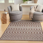 Nourison Home Positano Natural 7' x 10' Area Rug - Easy Clean, Non Shedding, Bed Room, Living Room, Dining Room, Kitchen (7' x 10')