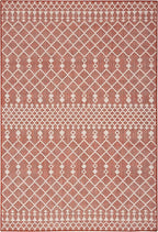 Nourison Home Positano Terracotta 5' x 7' Area Rug - Easy Clean, Non Shedding, Bed Room, Living Room, Dining Room, Kitchen (5' x 7')