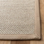 SAFAVIEH Area Rug 5x8 - Natural Fiber Collection - Marble & Linen Color, Sisal, Woven Design with Border (NF143B)