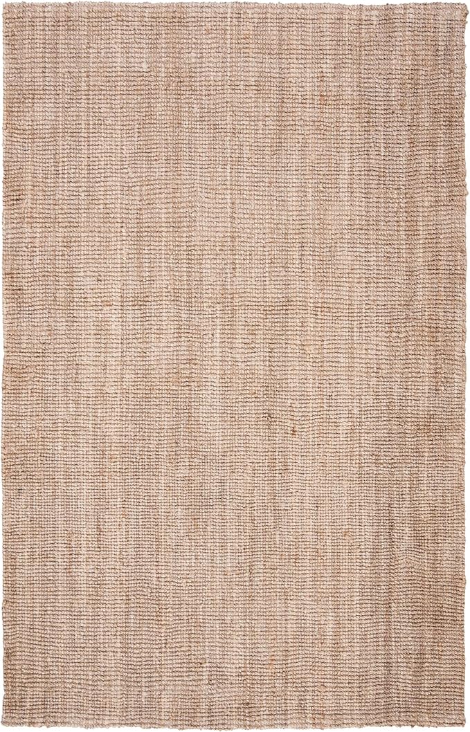 SAFAVIEH Natural Fiber Collection Area Rug - 5' x 8', Grey, Handmade Farmhouse Country Boho Rustic Jute, Ideal for High Traffic Areas in Living Room, Bedroom (NF808F)
