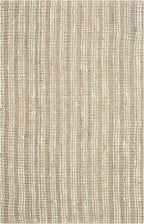 SAFAVIEH Area Rug 4x6 - Natural Fiber Collection - Sage & Natural Brown, Handmade Jute, Farmhouse Style, Chunky Textured Thick Pile (NF447S)