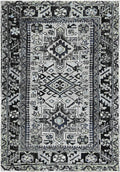 SAFAVIEH Vintage Hamadan Collection Accent Rug - 2'3" x 4', Light Grey & Dark Grey, Traditional Persian Design, Non-Shedding & Easy to Clean, Ideal for Front Door, Kitchen, Entryway, Foyer (VTH211F)