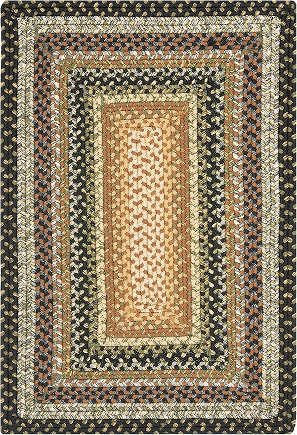 SAFAVIEH Washable Rug Outdoor Braided Collection - 2'6" x 4', Multi, Handmade & Reversible, Non-Shedding & Easy to Clean, Entryway, Front Door, Kitchen, Mudroom (BRD308A)
