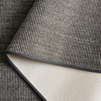 Martha Stewart x SAFAVIEH Area Rug Collection - 5' x 8', Charcoal, Sisal & Jute, Farmhouse Style, Ideal for Living Room, Bedroom, Office, Dining Space (MSR9501F)