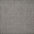 SAFAVIEH Area Rug 6' Square - Natural Fiber Collection - Light Grey, Handmade Jute, Farmhouse Style, Chunky Textured Thick Pile (NF447G)