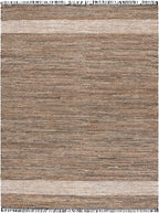 SAFAVIEH Area Rug 8x10 - Cape Cod Collection - Large - Green & Beige, Handmade Denim & Jute, Ideal for Living Room, Bedroom, Office, Dining Space (CAP153Y)