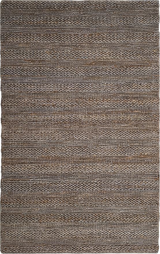SAFAVIEH Area Rug 5x8 - Natural Fiber Collection - Beige, Handmade Jute, Braided Woven Design, Ideal for Living Room, Bedroom (NF212B)