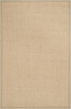 SAFAVIEH Area Rug 3x5 - Natural Fiber Collection - Maize & Linen Color, Sisal, Woven Design with Border (NF141B)