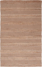 SAFAVIEH Natural Fiber Collection Area Rug - 6' x 9', Taupe & Natural, Handmade Boho Farmhouse Rustic Jute & Cotton Jute, Ideal for High Traffic Areas in Living Room, Bedroom (NFB653E)