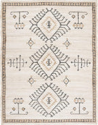 SAFAVIEH Kilim Collection Area Rug - 10' x 14', Ivory & Black, Handmade Flatweave Boho Tribal Jute, Ideal for Living Room, Bedroom, Dining Room (KLM762A-10)