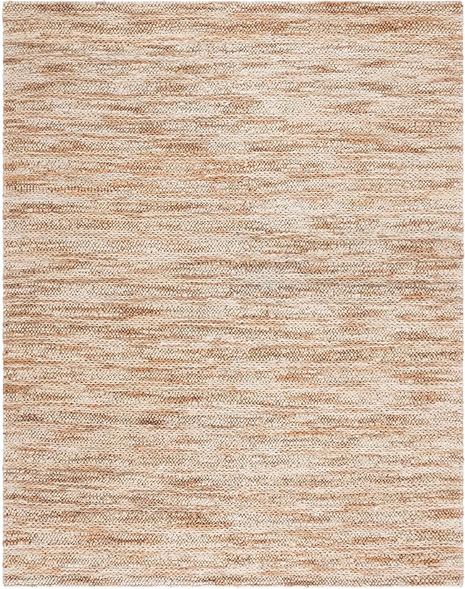 SAFAVIEH Area Rug 6x9 - Natural Fiber Couture Collection - Ivory & Natural, Handmade Jute, Ideal for Living Room, Bedroom, Dining Space (NFC101A)