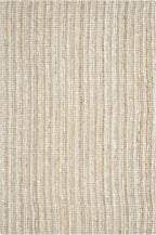 SAFAVIEH Area Rug 6x9 - Natural Fiber Collection - Grey & Natural Brown, Handmade Jute, Farmhouse Style, Chunky Textured Thick Pile (NF447K)