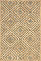 Rugs USA Dogwood Tiled Jute Area Rug, 5x8, Natural