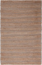 SAFAVIEH Natural Fiber Collection Area Rug - 6' x 9', Grey & Natural, Handmade Boho Farmhouse Rustic Jute & Cotton Jute, Ideal for High Traffic Areas in Living Room, Bedroom (NFB654F)