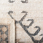SAFAVIEH Kilim Collection Runner Rug - 2'3" x 7', Ivory & Black, Handmade Flat Weave Jute, Ideal for High Traffic Areas in Living Room, Bedroom (KLM762A)