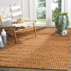 SAFAVIEH Area Rug 3x5 - Natural Fiber Collection - Gold, Handmade Jute, Braided Woven Design, Ideal for Entryway, Living Room, Bedroom (NF212E)