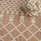 Nourison Home Positano Jute 5' x 7' Area Rug - Easy Clean, Non Shedding, Bed Room, Living Room, Dining Room, Kitchen (5' x 7')