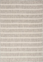 Nourison Home Positano Grey Ivory 5' x 7' Area Rug - Easy Clean, Non Shedding, Bed Room, Living Room, Dining Room, Kitchen (5' x 7')