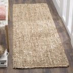SAFAVIEH Area Rug 2x3 - Natural Fiber Collection - Natural & Ivory, Handmade Jute, Farmhouse Style, Chunky Textured Thick Pile (NF447N)