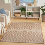 Nourison Home Positano Jute 6' x 9' Area Rug - Easy Clean, Non Shedding, Bed Room, Living Room, Dining Room, Kitchen (6' x 9')