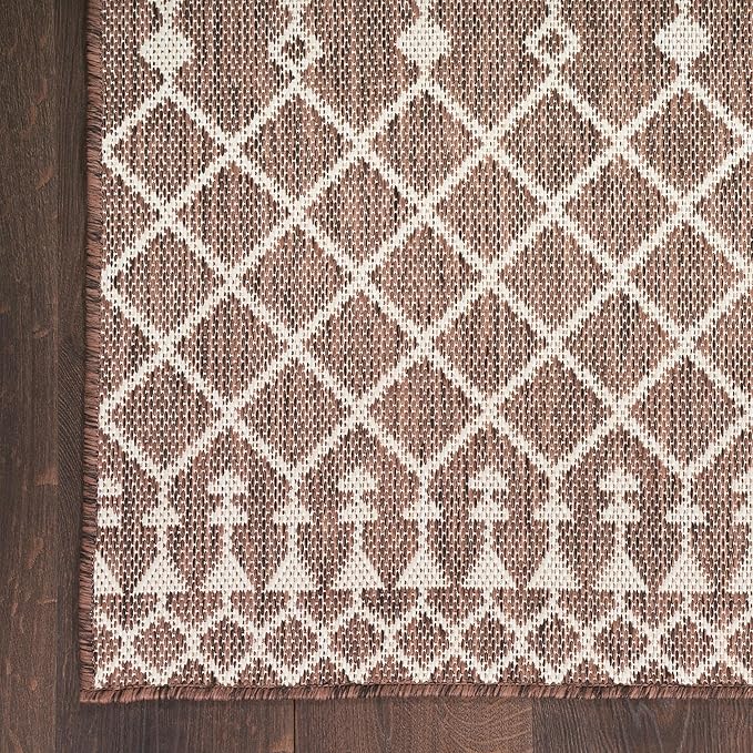 Nourison Home Positano Natural 8' x 10' Area Rug - Easy Clean, Non Shedding, Bed Room, Living Room, Dining Room, Kitchen (8' x 10')