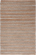 SAFAVIEH Natural Fiber Collection Area Rug - 6' x 9', Olive & Natural, Handmade Flat Weave Stripe Jute & Cotton Jute, Ideal for High Traffic Areas in Living Room, Bedroom (NFB655X)