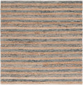 SAFAVIEH Natura Collection Area Rug - 6' Square, Natural & Grey, Rustic Farmhouse Design, Handmade Wool & Jute, Ideal for The Living Room, Bedroom, Dining Room (NAT501F-6SQ)