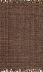 Nuloom Daniela Chocolate, 6' x 9', Handmade, Jute, Tassel, Soft and Textured, High Traffic, Stain Resistant, Easy Clean, Durable Area Rug for Bedroom, Living Room, Dining Space, Foyer, Entryway