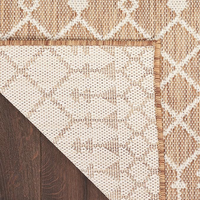 Nourison Home Positano Jute 2' x 6' Area Rug - Easy Clean, Non Shedding, Bed Room, Living Room, Dining Room, Kitchen (6' Runner)