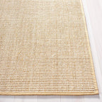 Martha Stewart SAFAVIEH x Collection Area Rug - 6' x 8', Beige & Ivory, Sisal & Jute, Ideal for Living Room, Bedroom, Dining Space (MSR9501C)