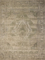 Loloi Amber Lewis Cambria Collection CBR-03 Sand/Olive 2'-6" x 12'-0" Runner Rug Jute, Neutral, Vintage Style, Antique Tone, Living, Bedroom, Dining, Carpet