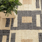Dash and Albert Cassia Handwoven Jute Rug, 7.5 X 9.5 Feet, Black/Neutral Geometric Pattern - Premium Luxury Hotel Quality Soft Breathable Hypoallergenic Machine Washable Easy Care All Season