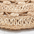 SAFAVIEH Natural Fiber Collection Area Rug - 3' Round, Natural, Handmade Boho Charm Farmhouse Jute, Ideal for High Traffic Areas in Living Room, Bedroom (NF169A)