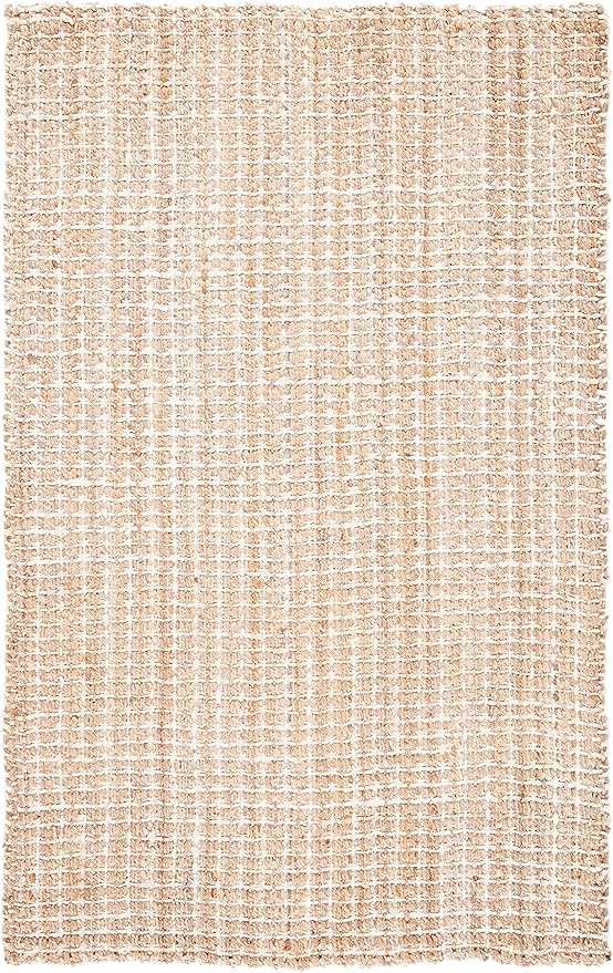 SAFAVIEH Area Rug 8x10 - Natural Fiber Collection - Large - Natural, Handmade Woven Jute, Boho Farmhouse Style, Ideal for Living Room, Bedroom, Dining Space (NF187A)