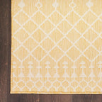 Nourison Home Positano Yellow 7' x 10' Area Rug - Easy Clean, Non Shedding, Bed Room, Living Room, Dining Room, Kitchen (7' x 10')