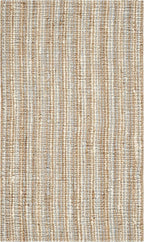 SAFAVIEH Area Rug 3x5 - Natural Fiber Collection - Grey & Natural Brown, Handmade Jute, Farmhouse Style, Chunky Textured Thick Pile (NF447K)