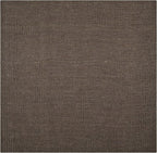 SAFAVIEH Area Rug 6' Square - Natural Fiber Collection - Brown, Handmade Jute, Farmhouse Style, Chunky Textured Thick Pile (NF447D)