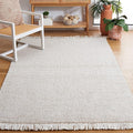 SAFAVIEH Natural Fiber Collection Accent Rug - 4' x 6', Ivory & Natural, Handmade Woven Farmhouse Fringe Jute, Ideal for High Traffic Areas in Entryway, Living Room, Bedroom (NF826A)