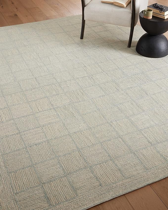 Loloi Chris Loves Julia Francis Collection FRA-03 Silver/Sky 7'-9" x 9'-9" Area Rug