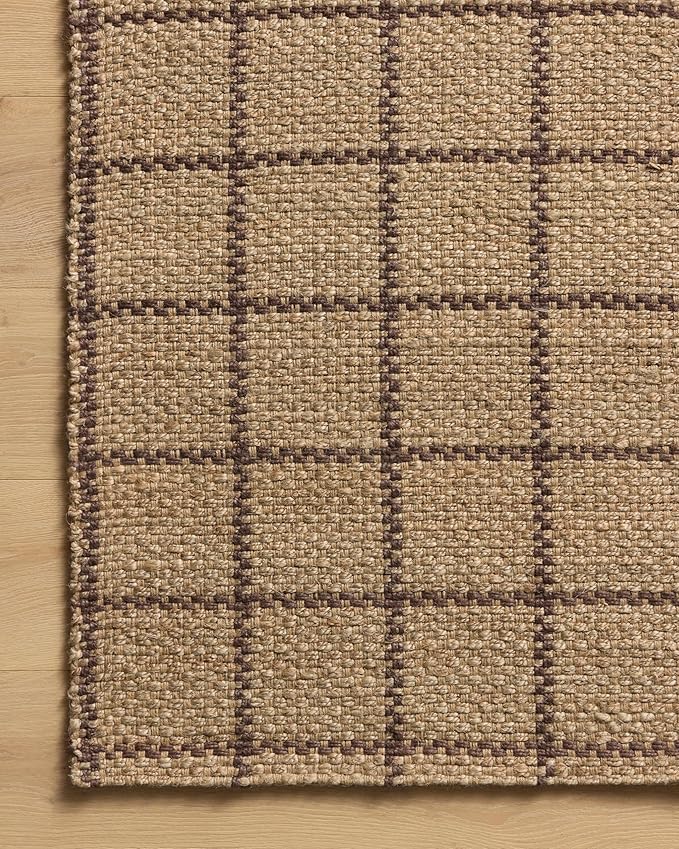 Loloi Chris Loves Julia Fletcher Collection FLE-01 Natural/Brown 9'-3" x 13', .37" Pile Height, Area Rug