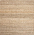 SAFAVIEH Natural Fiber Collection Area Rug - 5' Square, Natural, Handmade Farmhouse Jute, Ideal for High Traffic Areas in Living Room, Bedroom (NF732A)