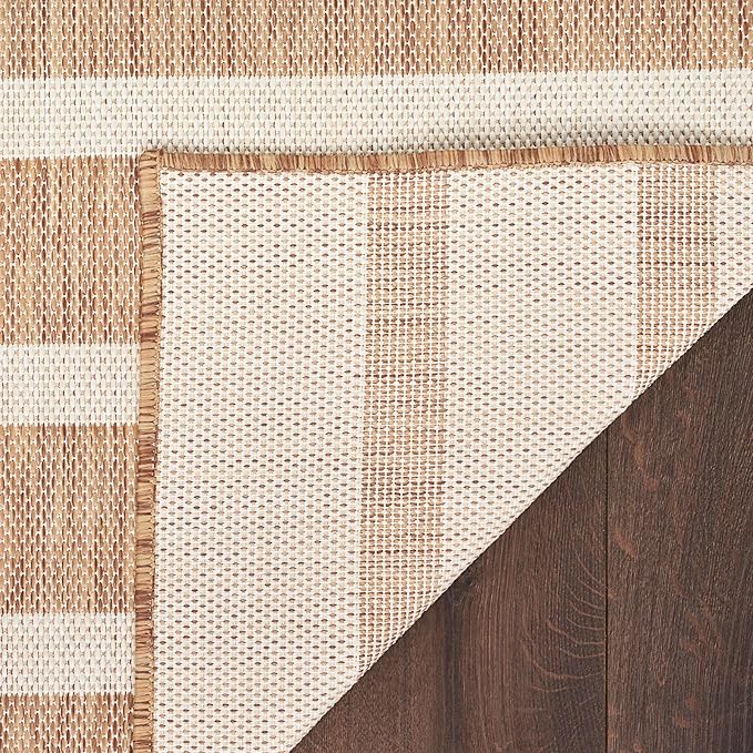 Nourison Home Positano Jute Ivory 9' x 12' Area Rug - Easy Clean, Non Shedding, Bed Room, Living Room, Dining Room, Kitchen (9' x 12')