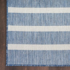 Nourison Home Positano Navy Ivory 6' x 9' Area Rug - Easy Clean, Non Shedding, Bed Room, Living Room, Dining Room, Kitchen (6' x 9')