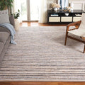 SAFAVIEH Area Rug 8x10 - Cape Cod Collection - Large - Natural & Navy, Geometric Design, Ideal for Living Room, Bedroom, Office, Dining Space (CAP151N)