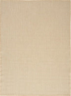 Nourison Home Courtyard Natural 4' x 6' Area Rug - Easy Clean, Non Shedding, Bed Room, Living Room, Dining Room, Kitchen (4' x 6')