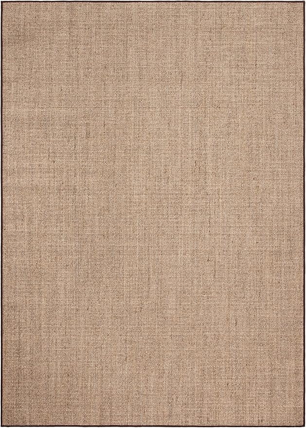 Martha Stewart x SAFAVIEH Area Rug Collection - 5' x 7', Light Brown, Sisal & Jute, Farmhouse Style, Ideal for Living Room, Bedroom, Office, Dining Space (MSR9501T)