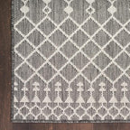 Nourison Home Positano Charcoal 7' x 10' Area Rug - Easy Clean, Non Shedding, Bed Room, Living Room, Dining Room, Kitchen (7' x 10')