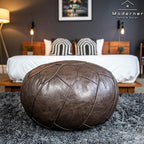 Moderner Pouf Ottoman Chocolate Brown Color