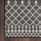 Nourison Home Positano Black 9' x 12' Area Rug - Easy Clean, Non Shedding, Bed Room, Living Room, Dining Room, Kitchen (9' x 12')